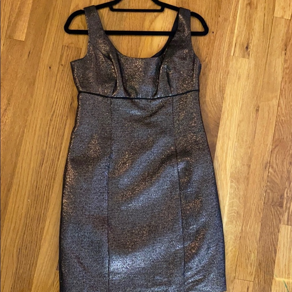NEW Trina Turk Size 4 Metallic Holiday Dress